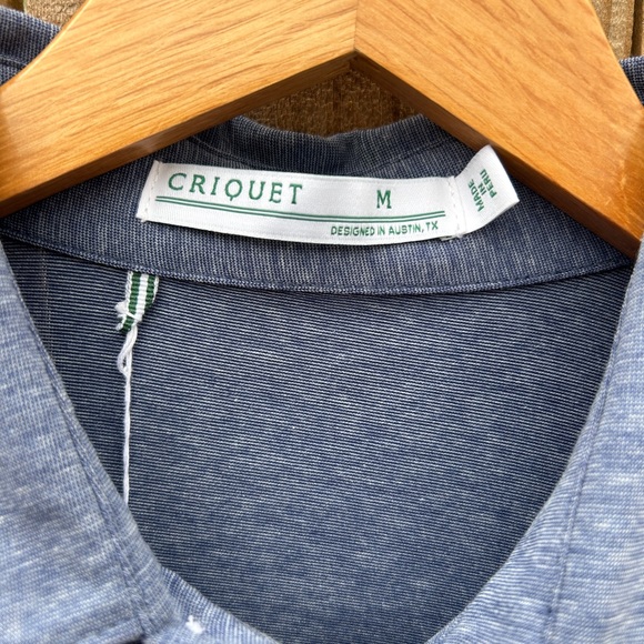 Blue Criquet Performance Golf Polo in Size Medium NWT - Picture 3 of 3